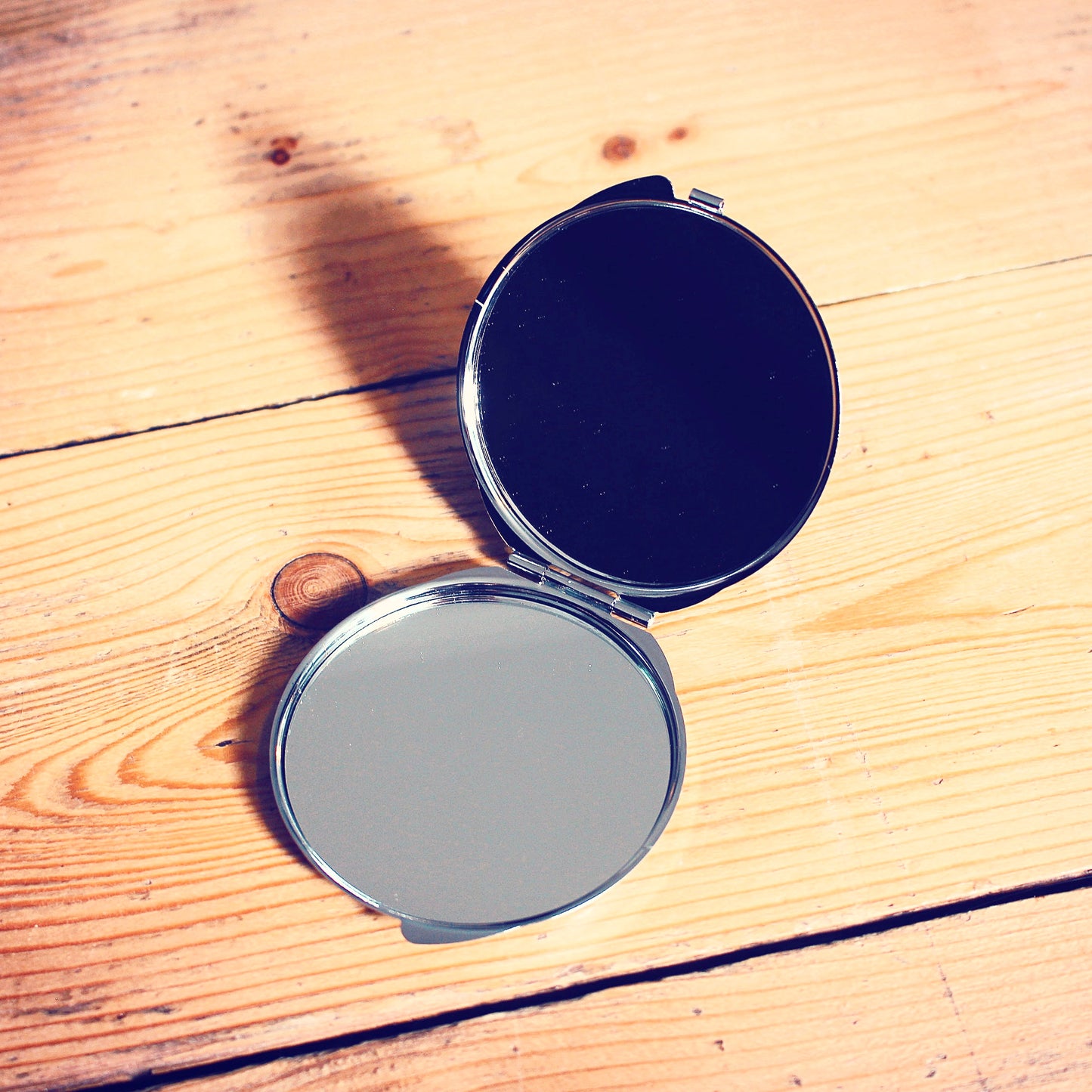 Personalised Bridesmaid Compact Mirror • Eucalyptus Wedding Design • Bridal Party Keepsake