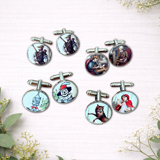 Book Cover Cufflinks • Custom Literary Wedding Cufflinks • Book Lover Gift • Personalised Groomsmen Keepsake