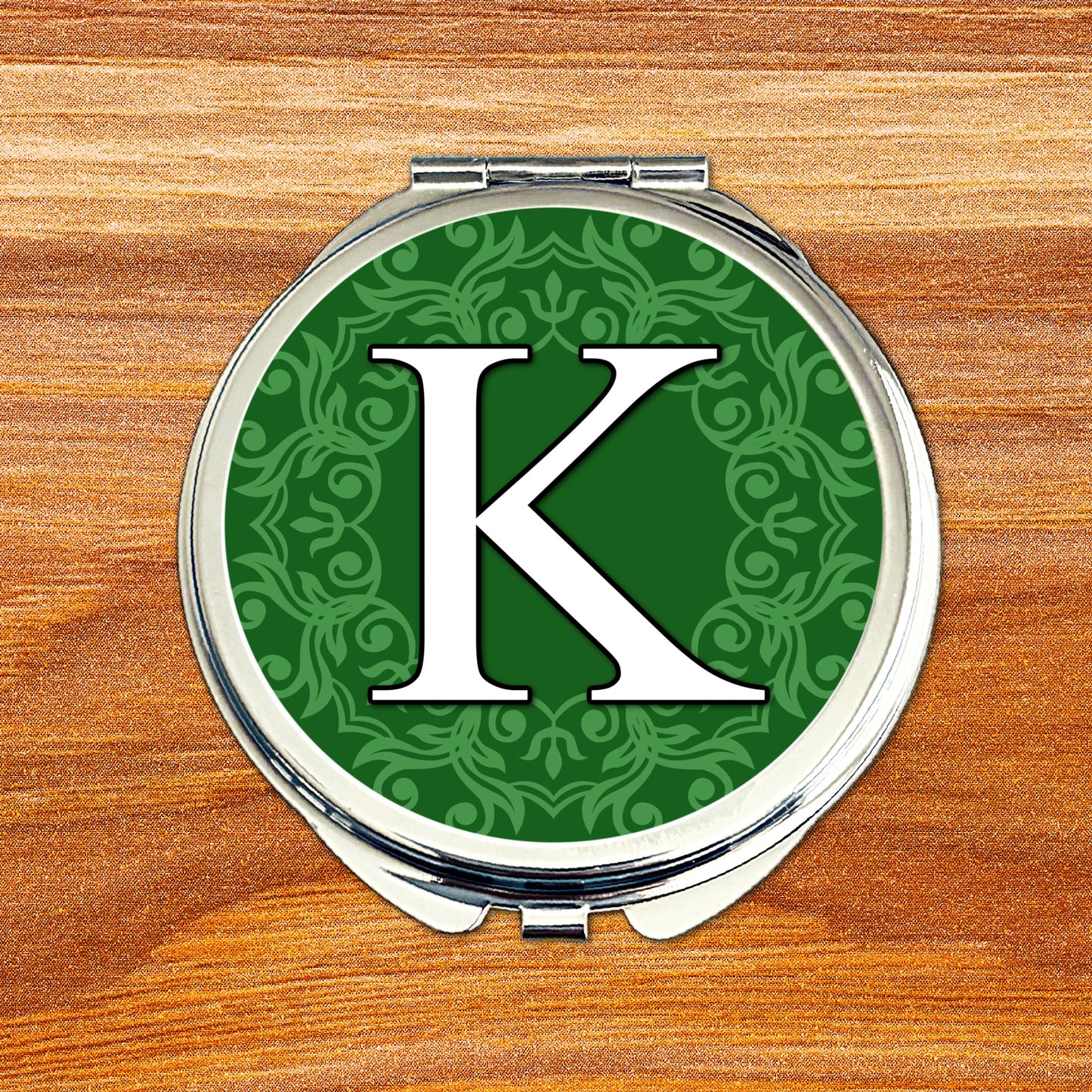 Burgundy Wedding Colour Compact Mirror • Monogram Initials Bridal Party Gift • Custom Wedding Keepsake