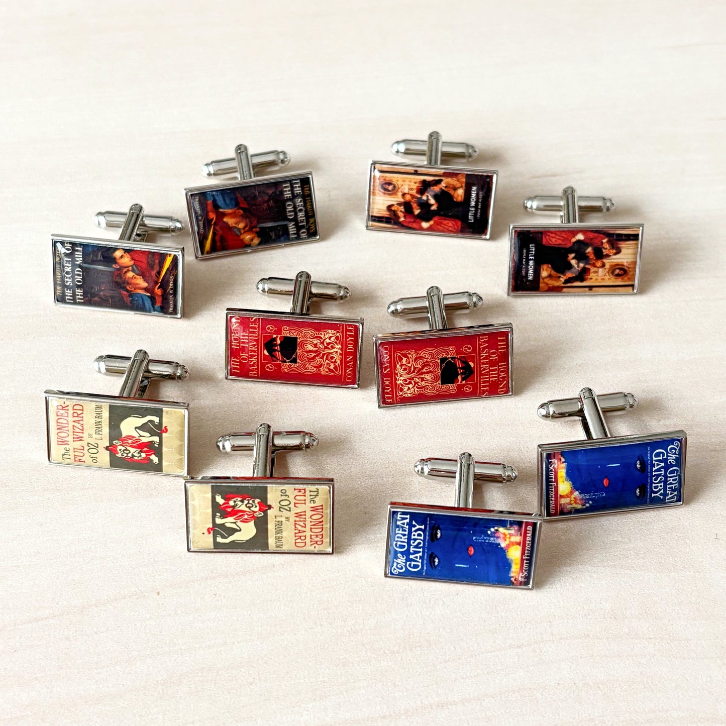 Personalised Theatre Programme Cufflinks • Custom Musical Theatre Wedding Cufflinks • Theatre Lover Gift