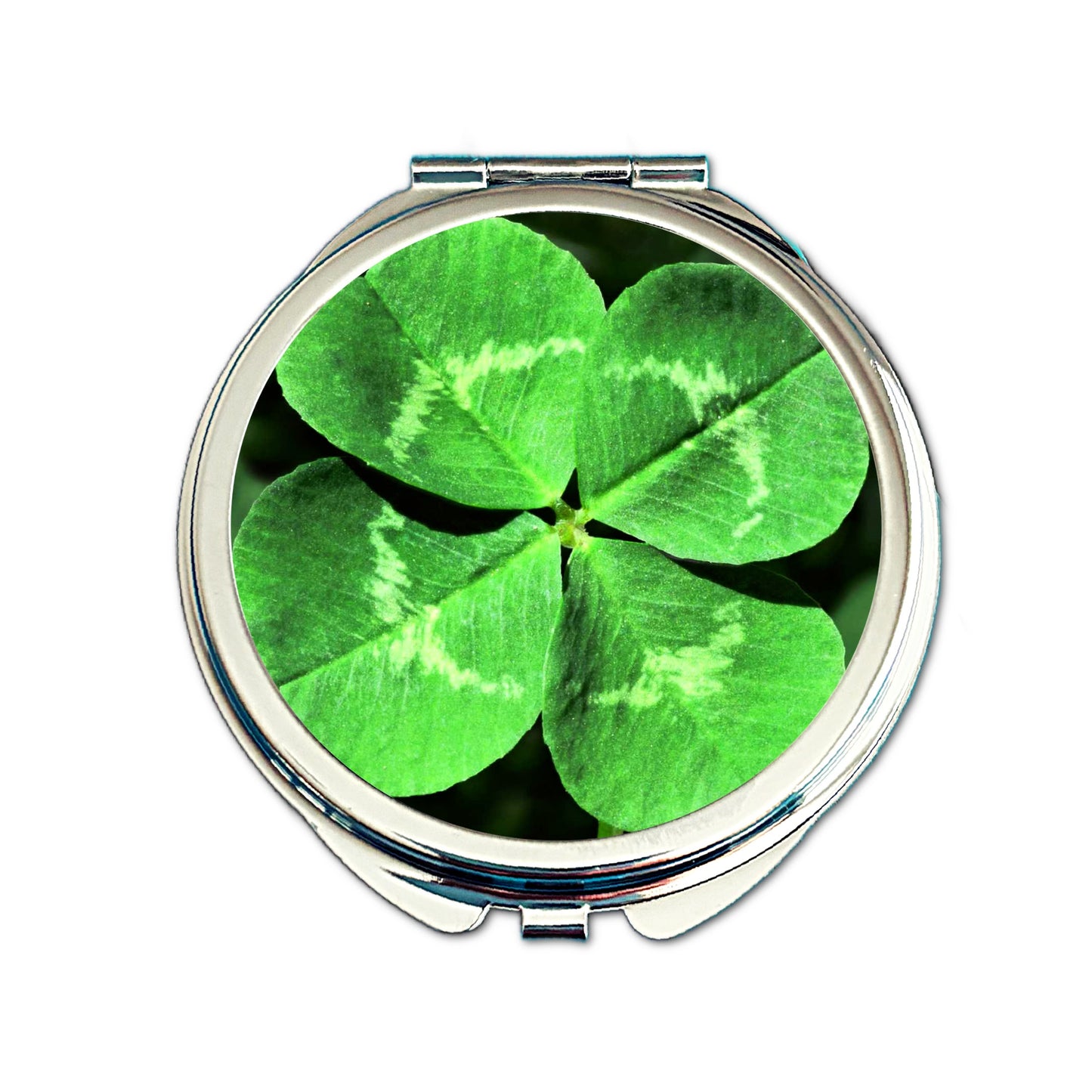 Personalised Nature Inspired Compact Mirror • Custom Bridesmaid Gift • Wedding Party Mirror