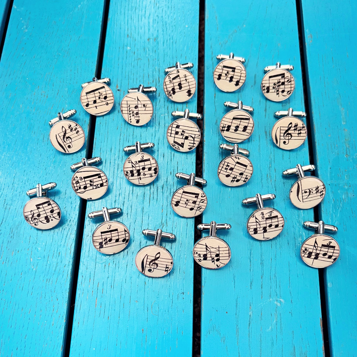 Recycled Sheet Music Cufflinks • Vintage Music Wedding Cufflinks • Musical Groomsmen Gift • Music Lover Keepsake