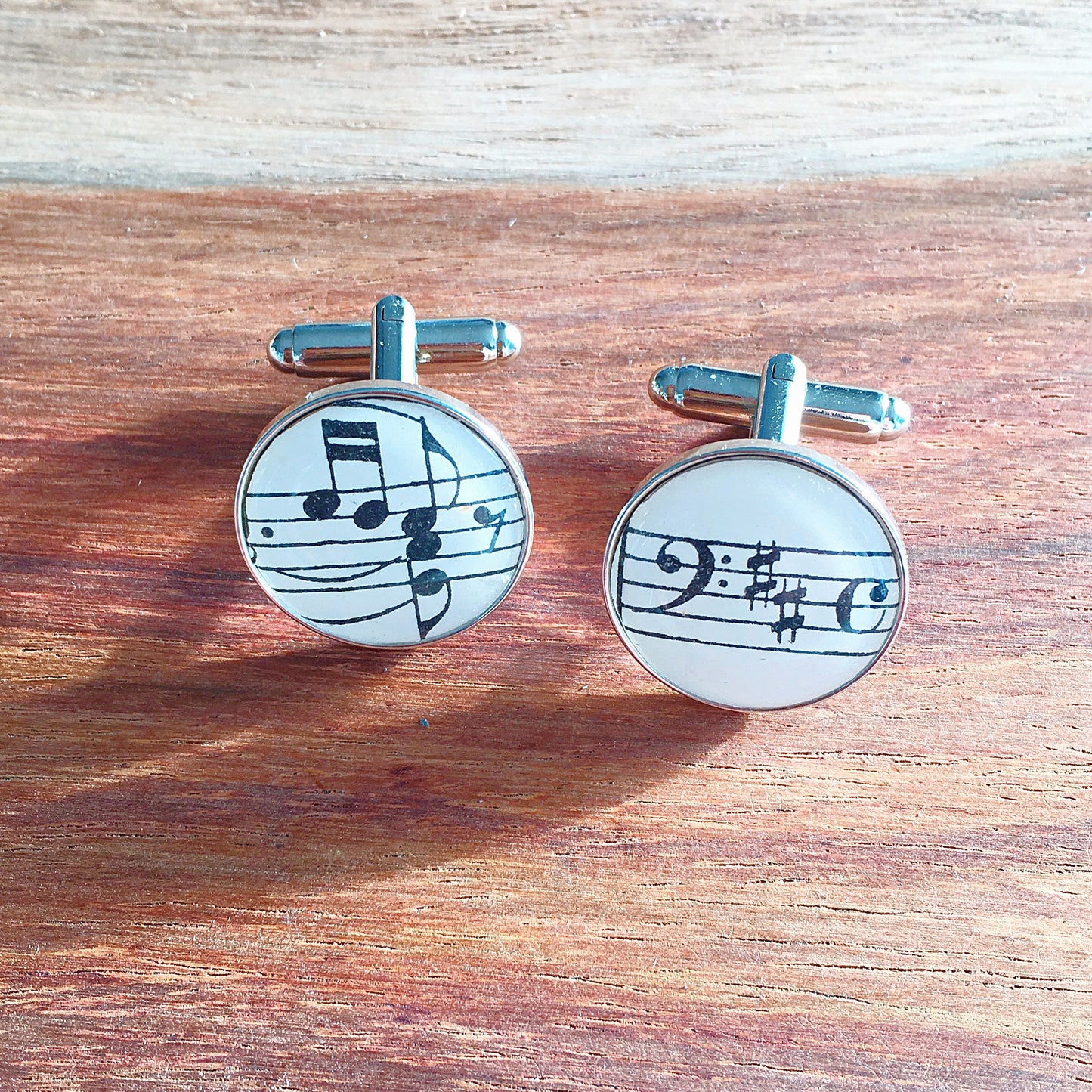 Recycled Sheet Music Cufflinks • Vintage Music Wedding Cufflinks • Musical Groomsmen Gift • Music Lover Keepsake
