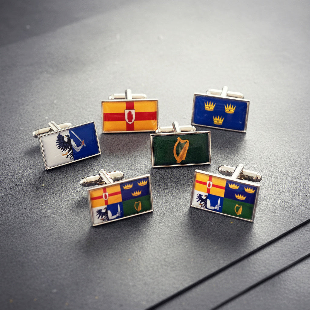 Custom Flag Cufflinks • Personalised Wedding Gift for Groom & Groomsmen