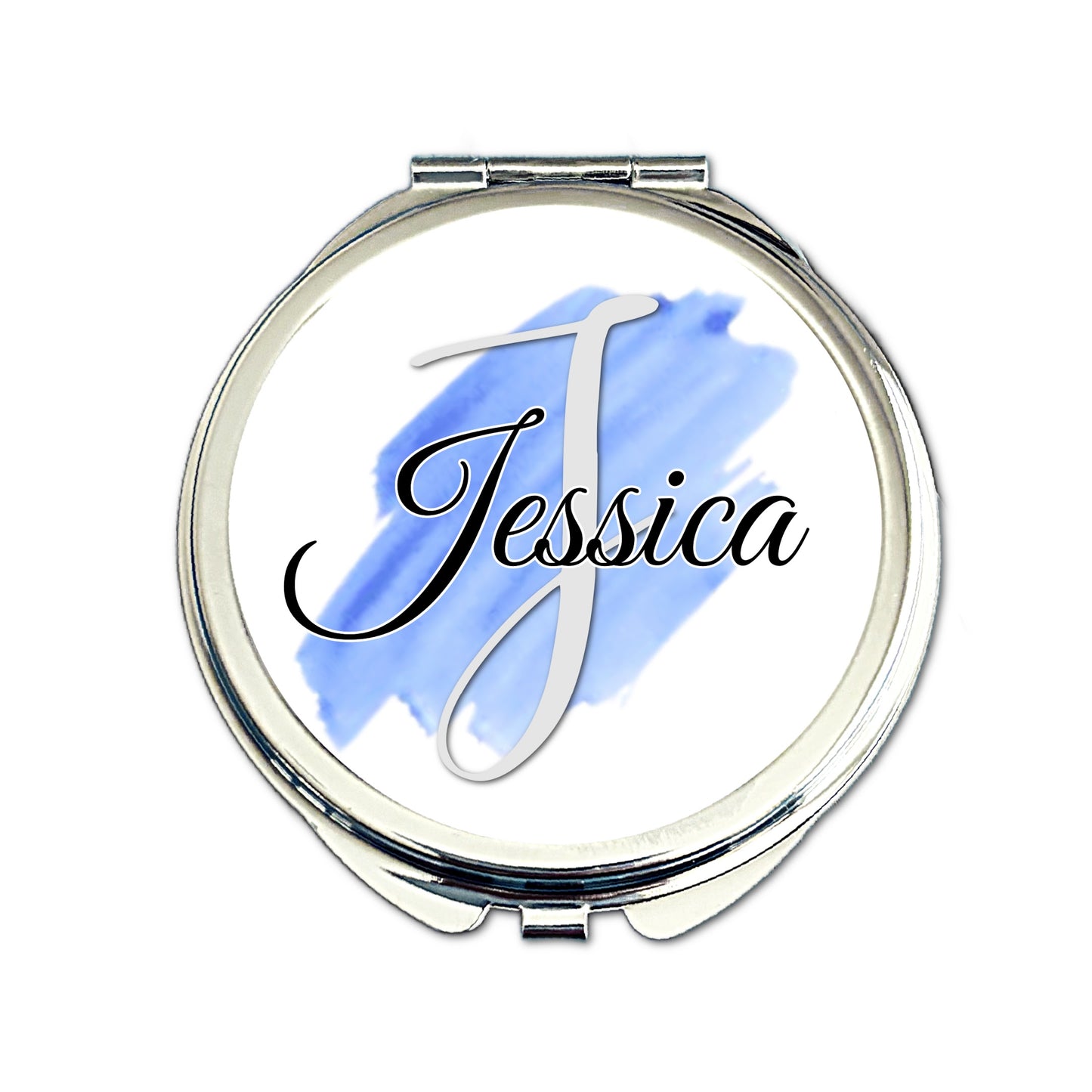 Custom wedding colour pocket mirror for bridesmaids