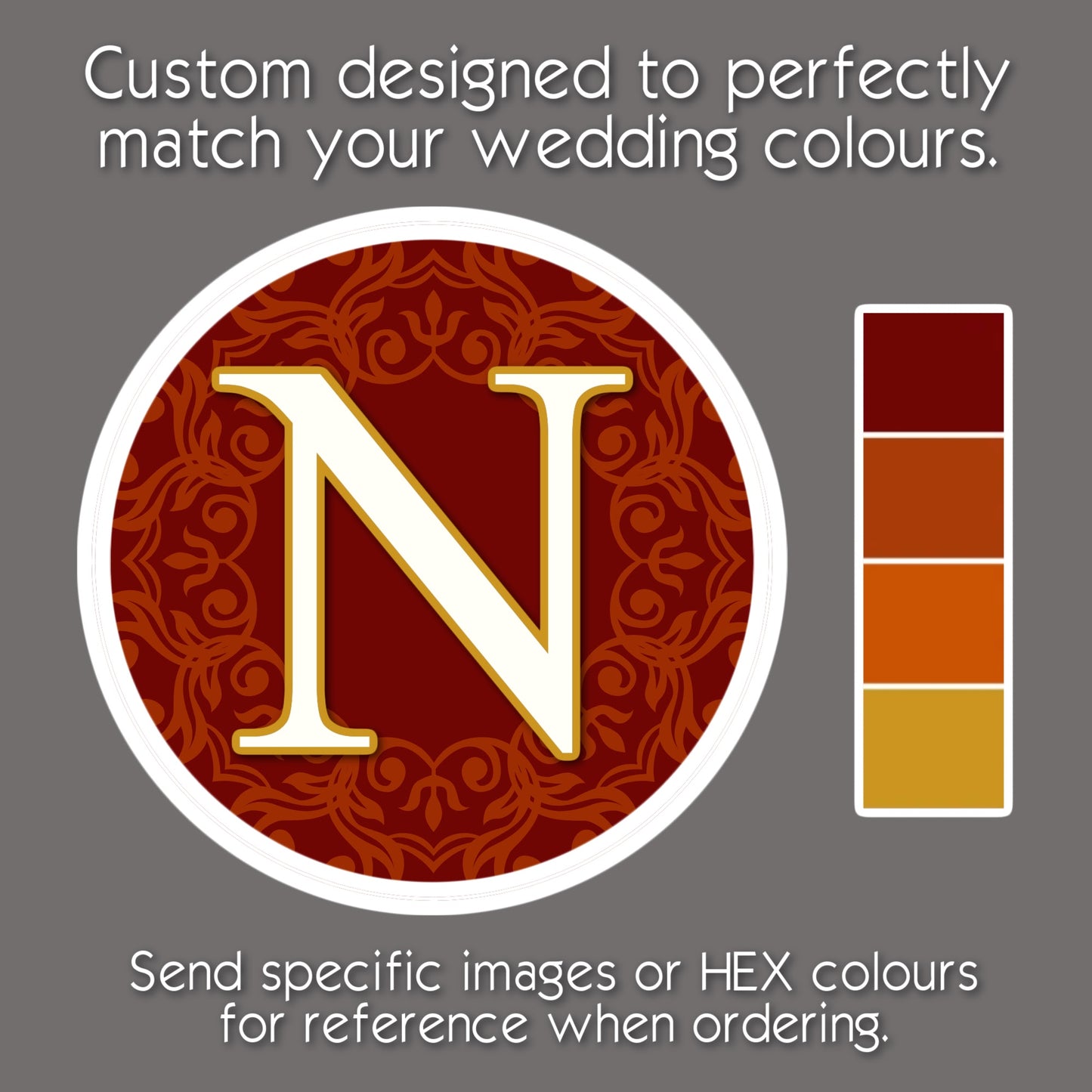 Burgundy Wedding Colour Compact Mirror • Monogram Initials Bridal Party Gift • Custom Wedding Keepsake