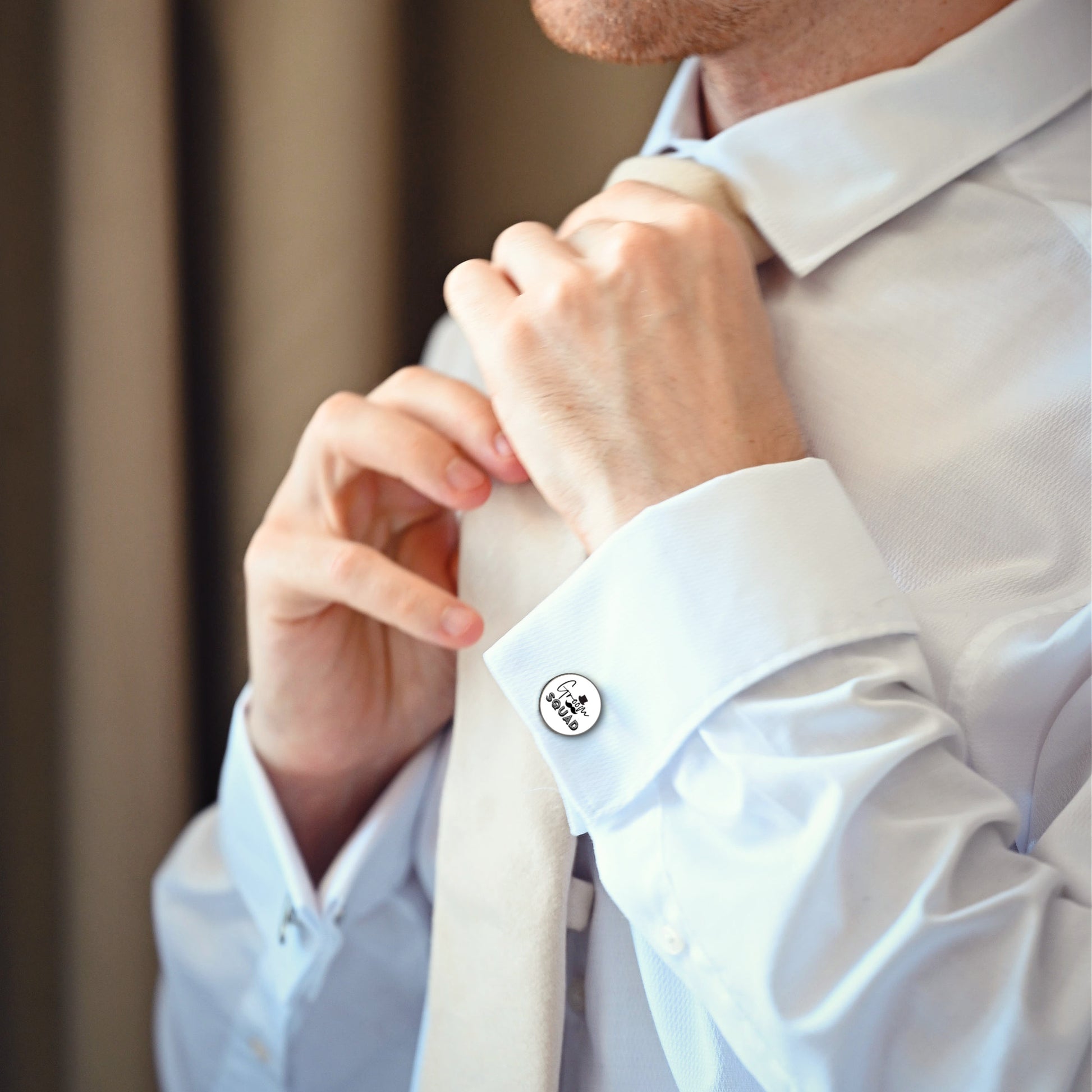 Groomsman cufflinks wedding party thank you gift