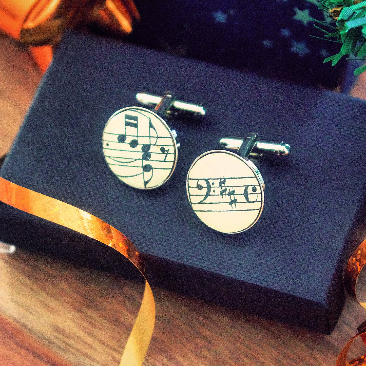 Recycled Sheet Music Cufflinks • Vintage Music Wedding Cufflinks • Musical Groomsmen Gift • Music Lover Keepsake